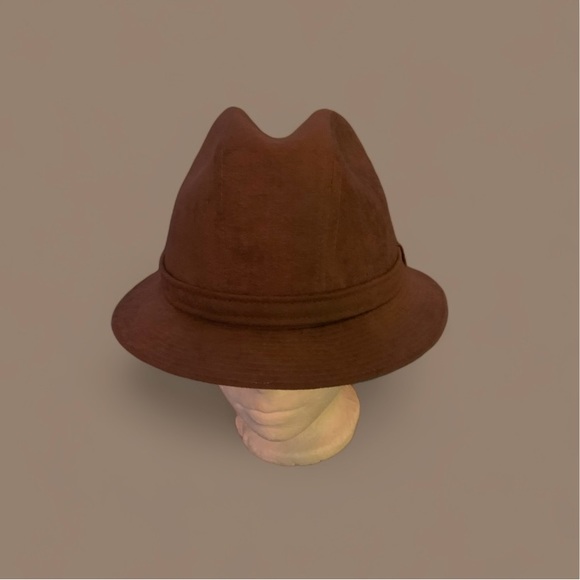 Stetson Brown Felt Trilby 7 1/8 57cm EUC - Picture 3 of 9
